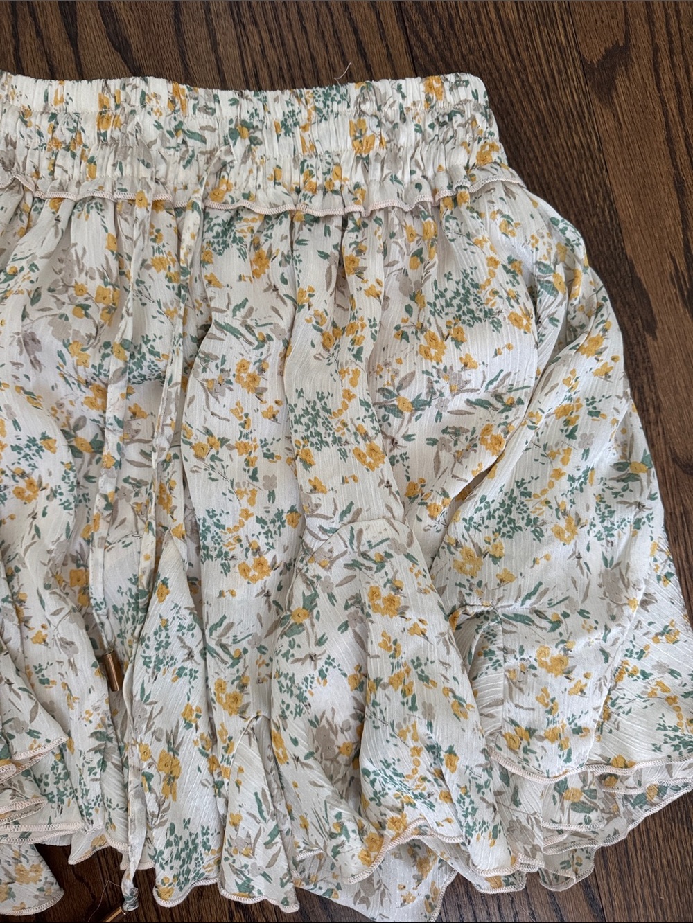 Floral Ruffle Mini Skirt - Picture 4 of 4